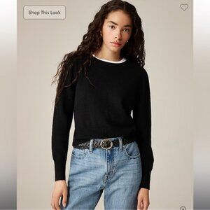 J.Crew Cashmere shrunken crewneck sweater